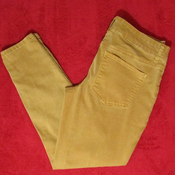 Maurices Pants - Stretch Mustard Yellow Ankle Length - Picture 1 of 5
